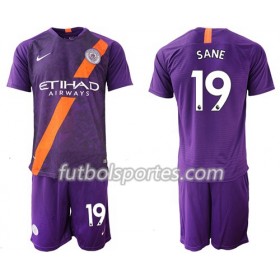 Camisetas Manchester City Sane 19 Niño Tercera Equipacion 2018/2019